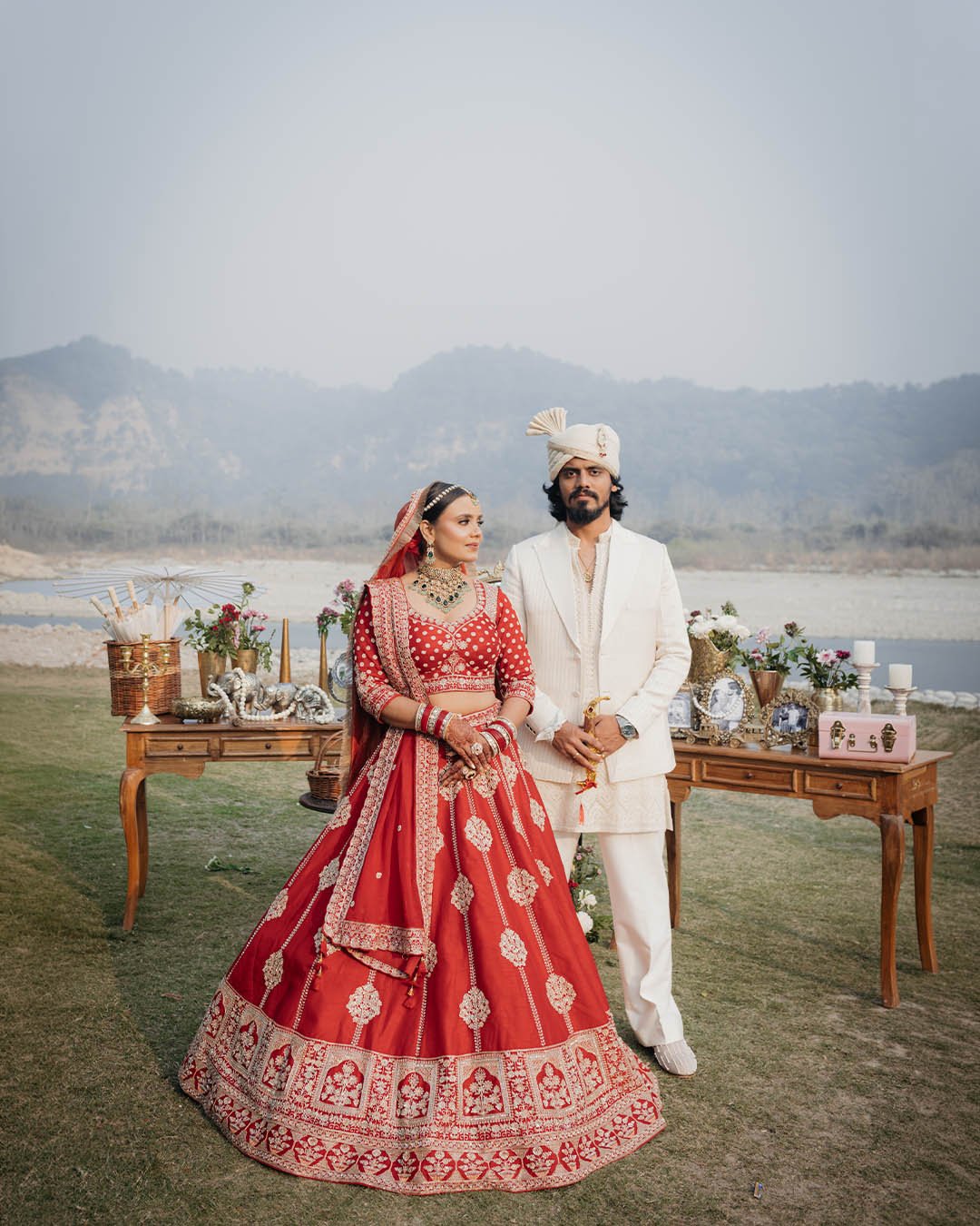 Kanchan and Shourya cinematic wedding portraits