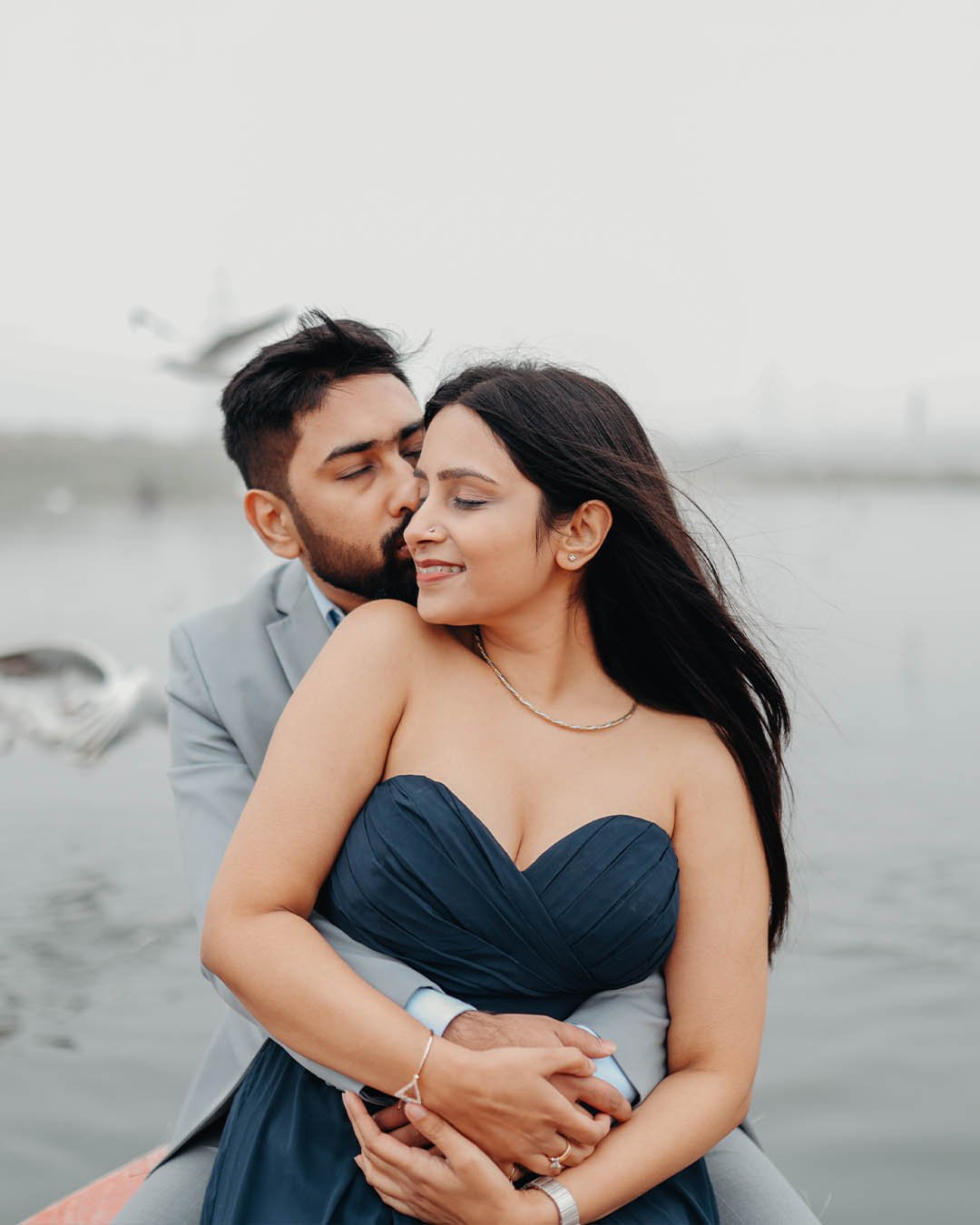 Kritika and Romit cinematic pre-wedding portraits